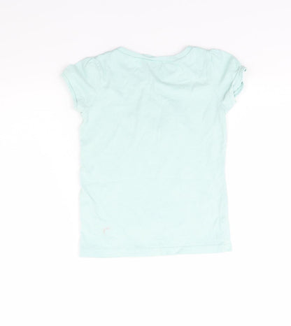 Gap  Girls Green   Basic T-Shirt Size 5 Years