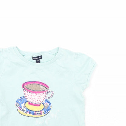 Gap  Girls Green   Basic T-Shirt Size 5 Years