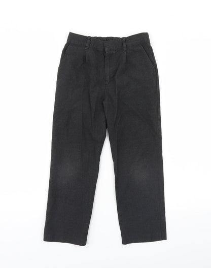 F&F Boys Black   Dress Pants Trousers Size 7 Years
