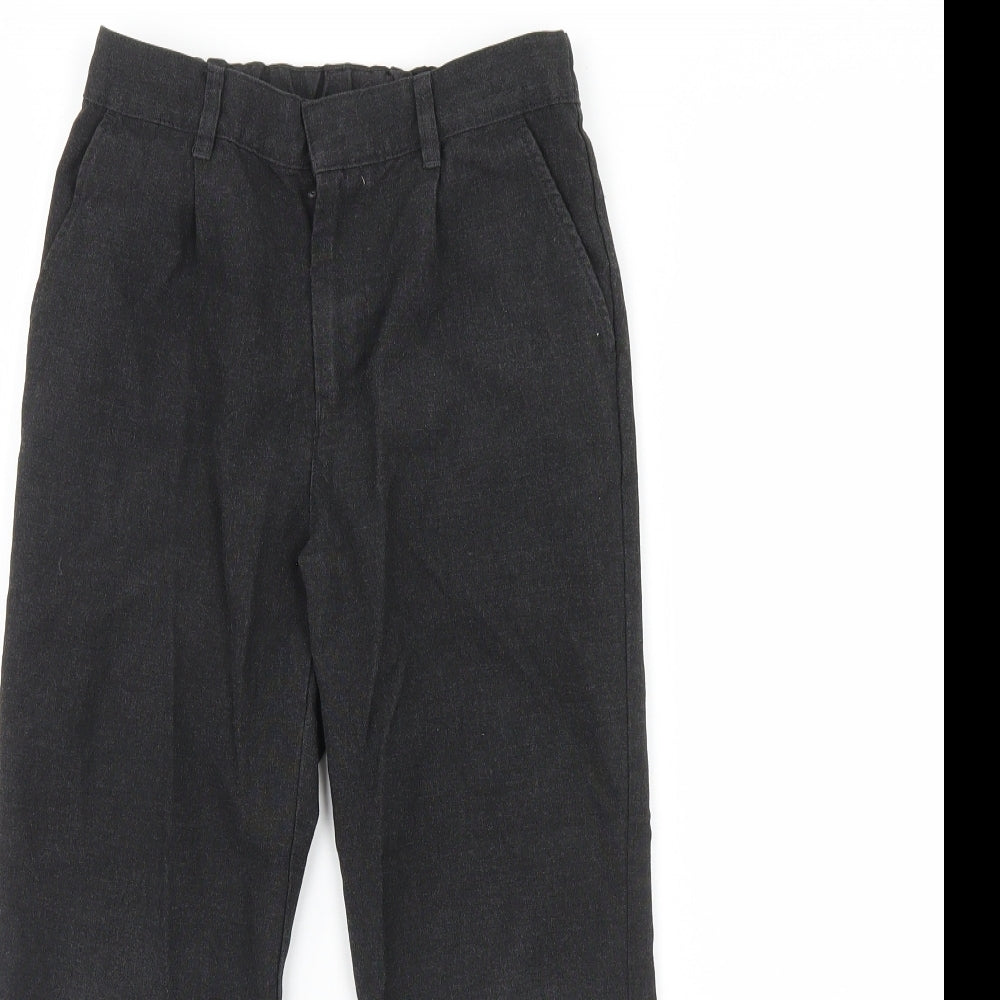 F&F Boys Black   Dress Pants Trousers Size 7 Years