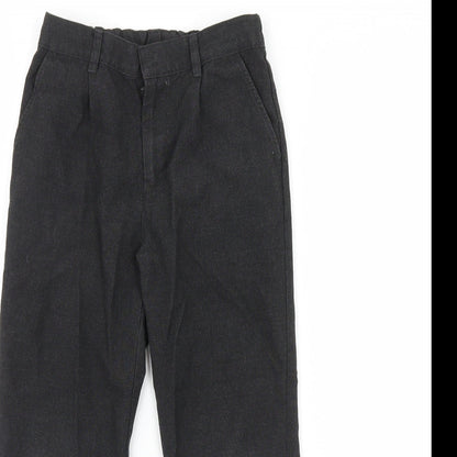F&F Boys Black   Dress Pants Trousers Size 7 Years
