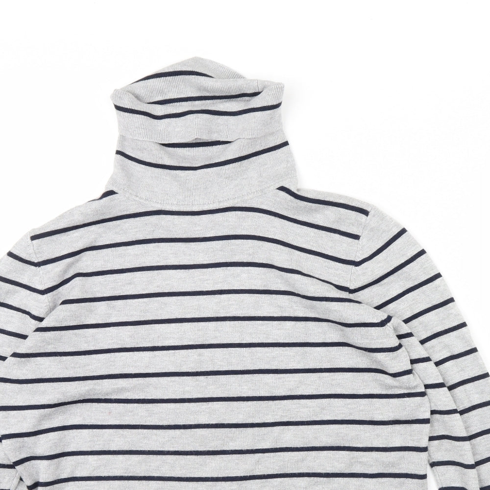 89th & Madison Womens Red Striped  Pullover Jumper Size M