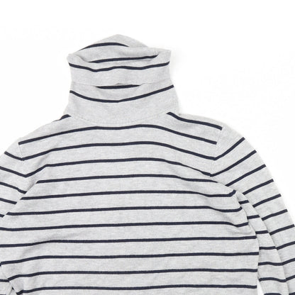 89th & Madison Womens Red Striped  Pullover Jumper Size M