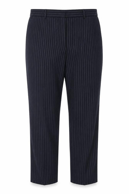 Katherine Barclay Womens Blue Striped  Trousers  Size 14 L30 in