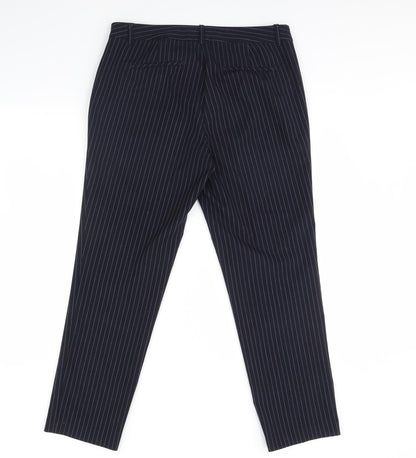 Katherine Barclay Womens Blue Striped  Trousers  Size 14 L30 in
