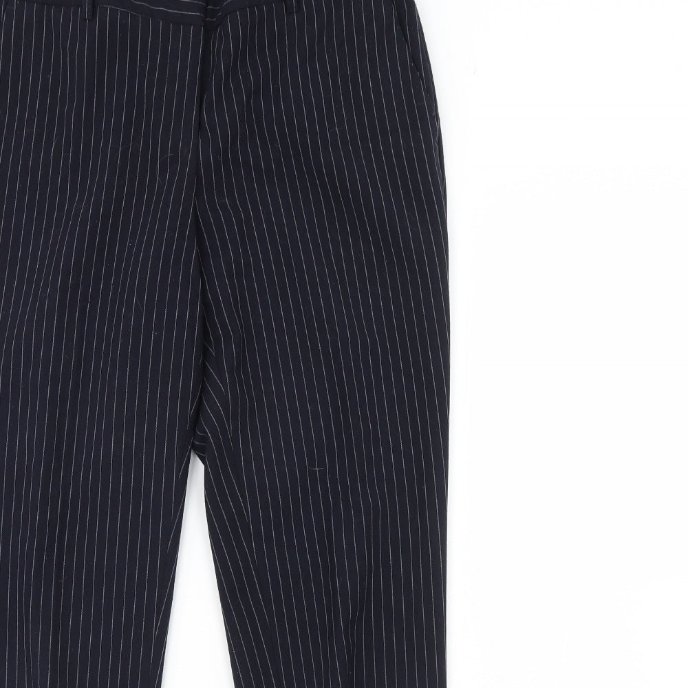 Katherine Barclay Womens Blue Striped  Trousers  Size 14 L30 in