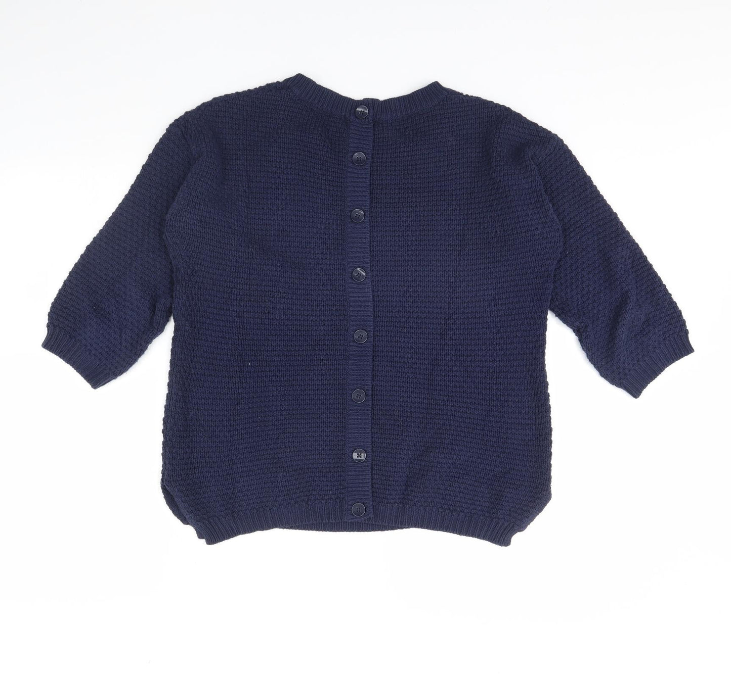 Womens UK Size 12 M&Co Blue Pullover Jumper