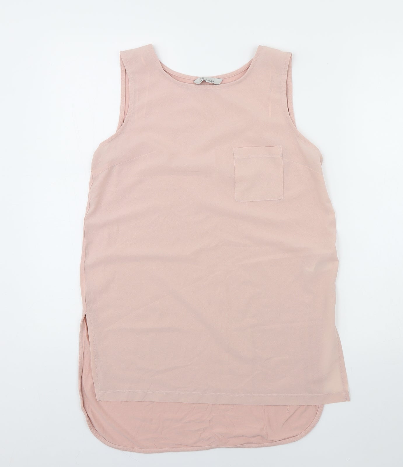 Womens UK Size 10 Peacocks Pink Basic Tank