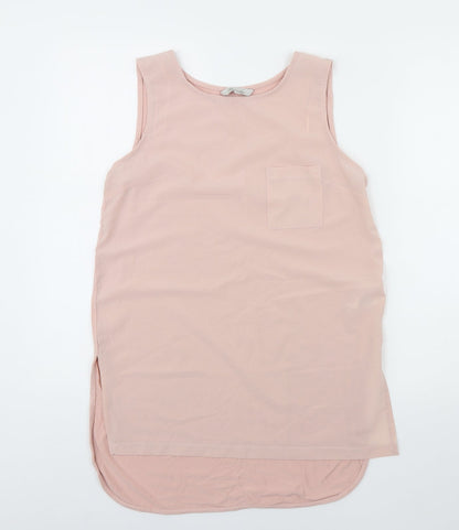 Womens UK Size 10 Peacocks Pink Basic Tank