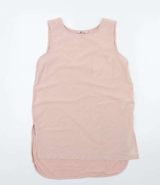 Womens UK Size 10 Peacocks Pink Basic Tank