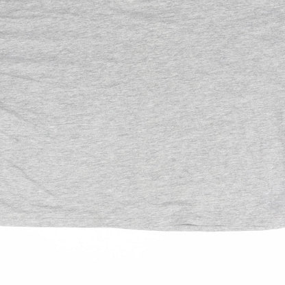 Womens UK Size S Divided Grey Cropped T-Shirt