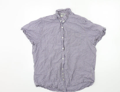 F&F Mens Blue Check   Button-Up Size XL
