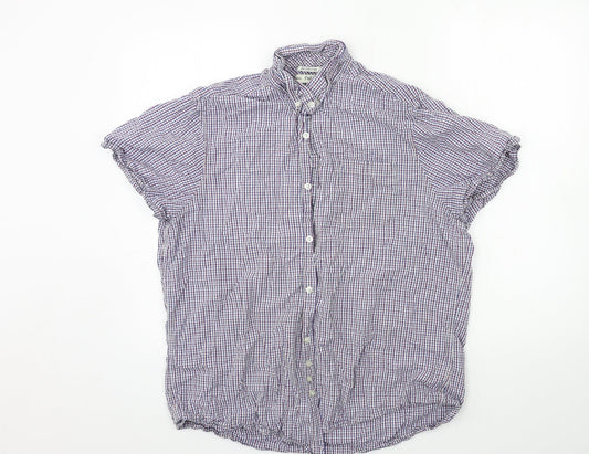 F&F Mens Blue Check   Button-Up Size XL