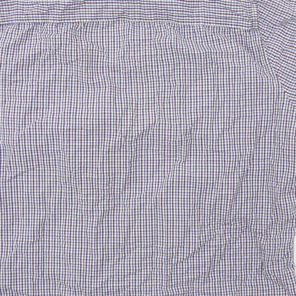 F&F Mens Blue Check   Button-Up Size XL