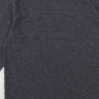 Primark Mens Grey  Knit Pullover Jumper Size S