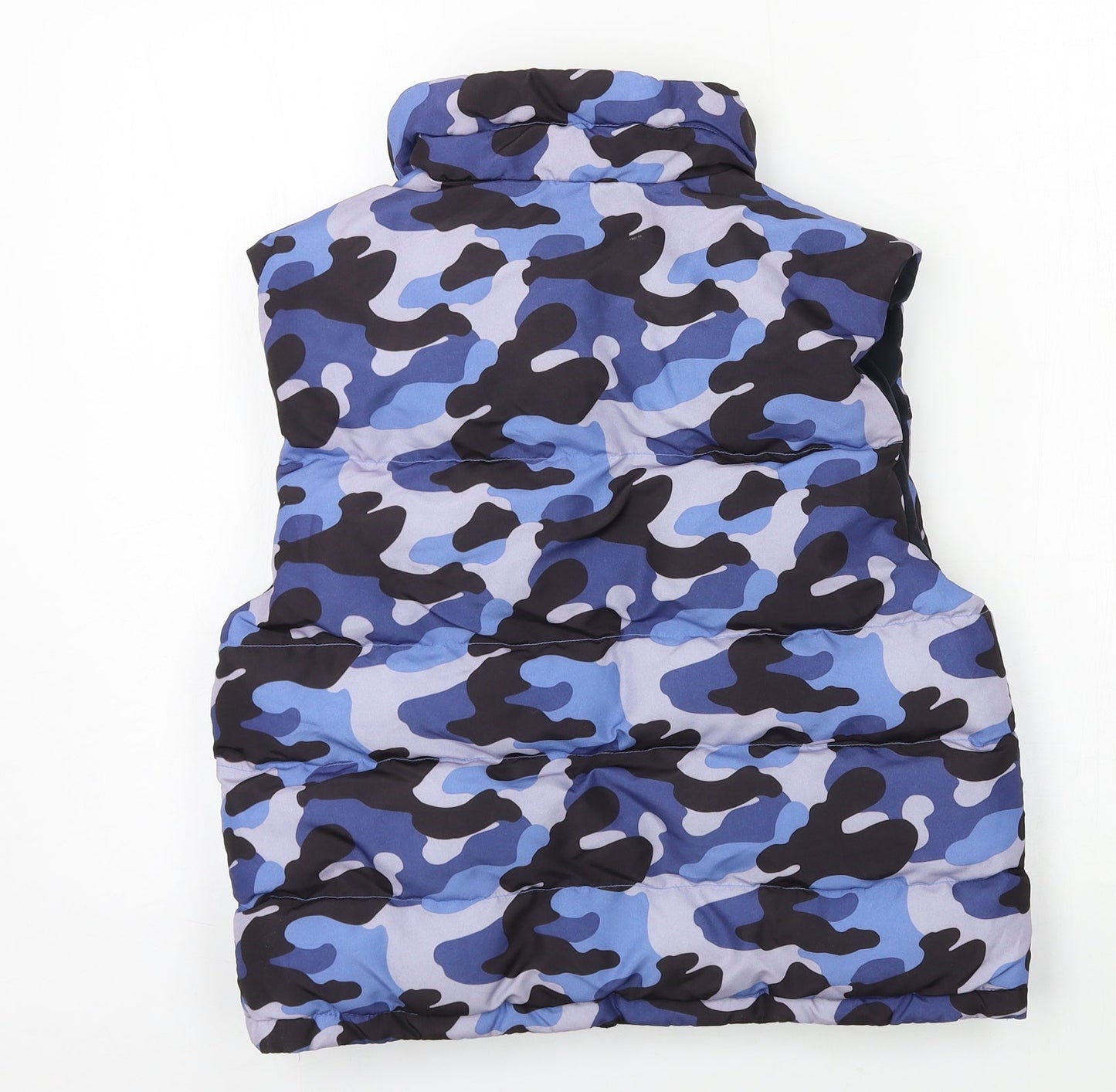 WTX Boys Blue Camouflage  Gilet Jacket Size S