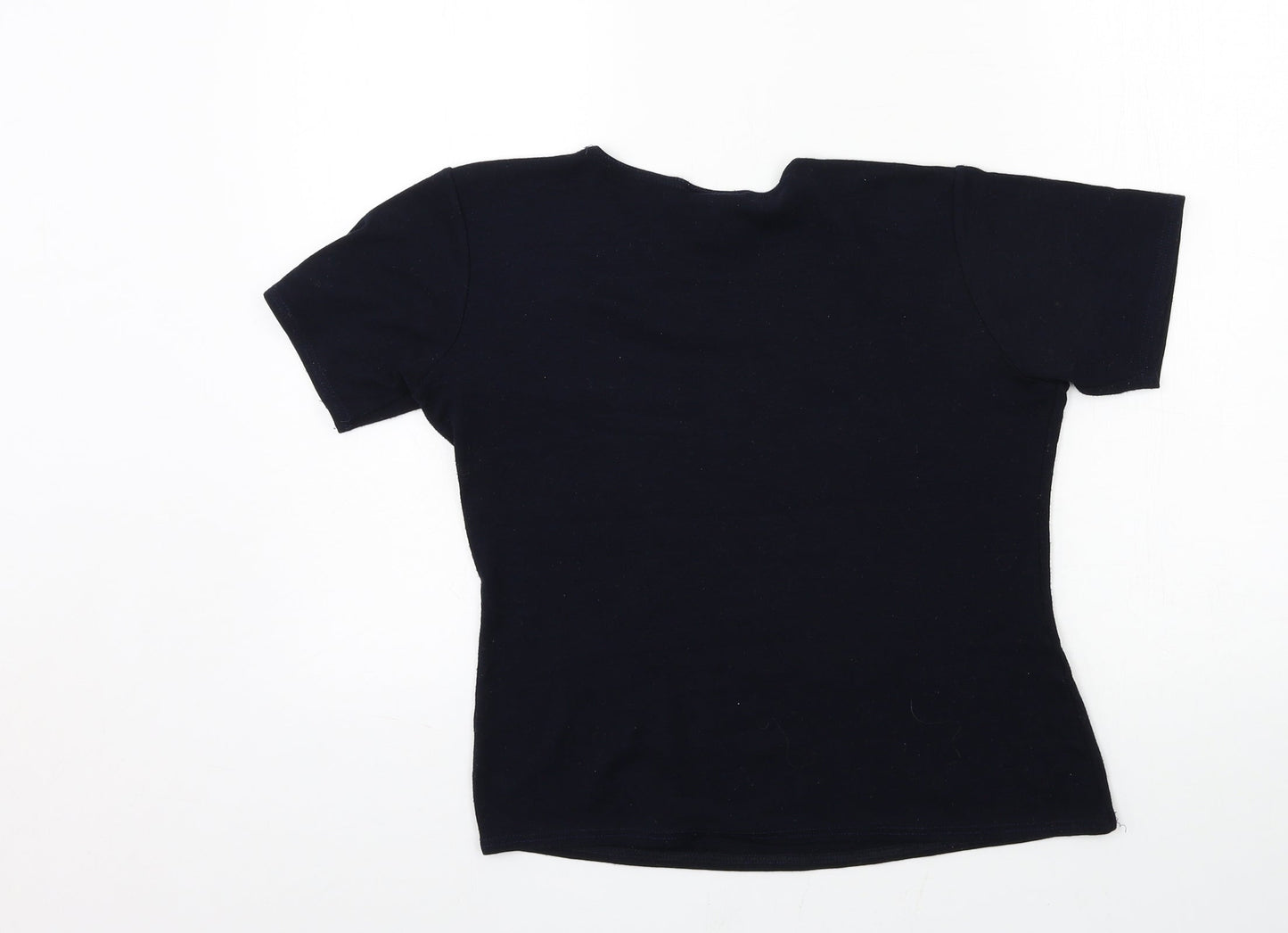 Goya Womens Blue  Jersey Basic T-Shirt Size M