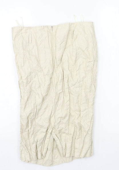 La Ligna Womens Beige   Straight & Pencil Skirt Size 10