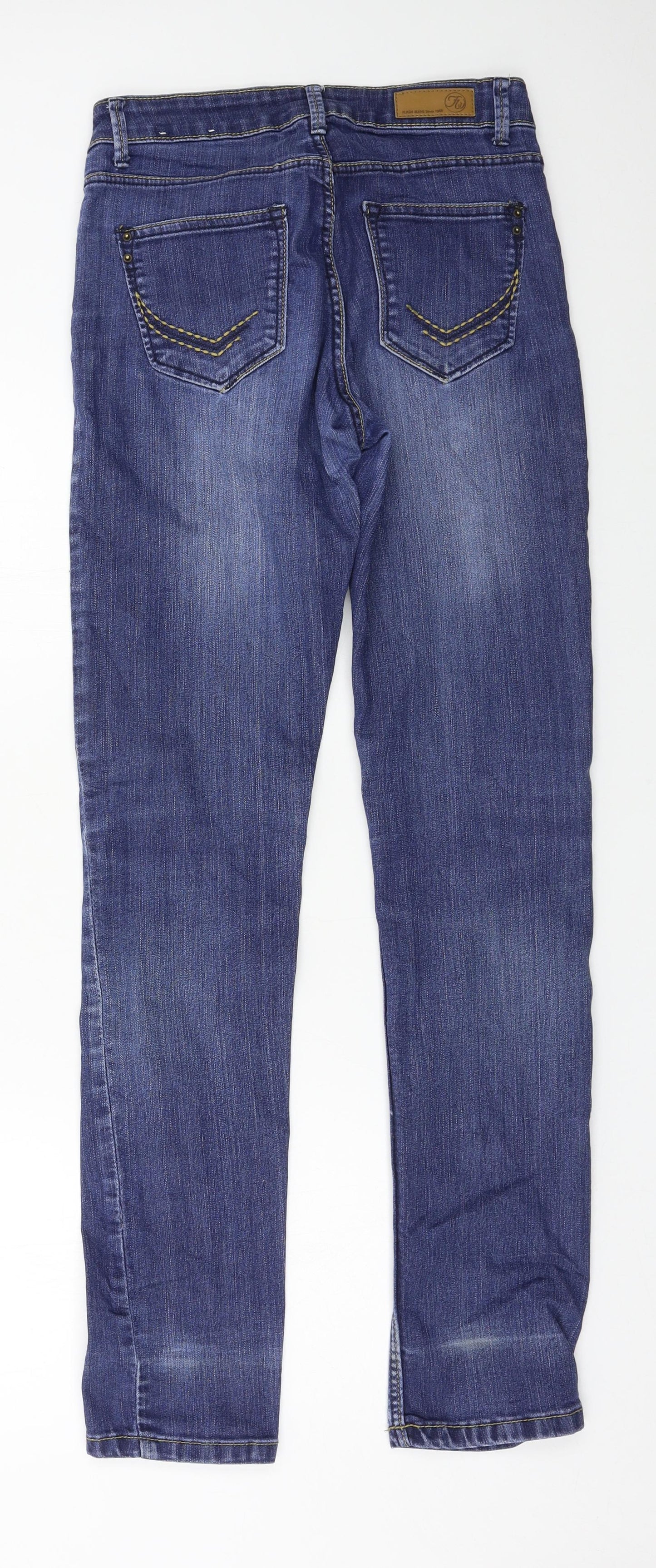 Flash Jeans Womens Blue  Denim Straight Jeans Size 34 in L31 in