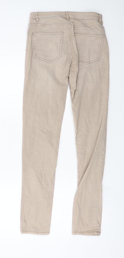 Womens UK Size 8 H&M Regular Fit Straight Brown Jeans