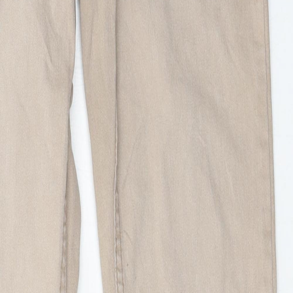 Womens UK Size 8 H&M Regular Fit Straight Brown Jeans