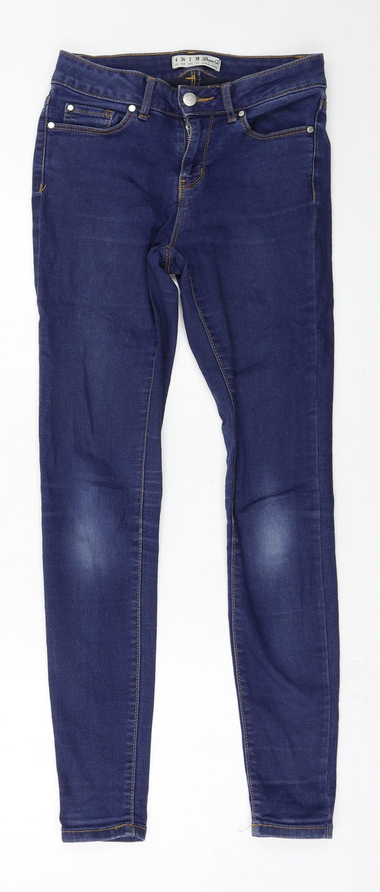 Denim & Co. Womens Blue  Denim Skinny Jeans Size 6 L27 in