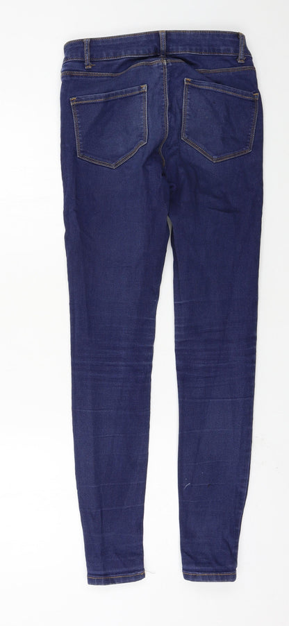 Denim & Co. Womens Blue  Denim Skinny Jeans Size 6 L27 in