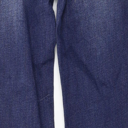 Ernest Womens Blue  Denim Straight Jeans Size 26 in L29 in