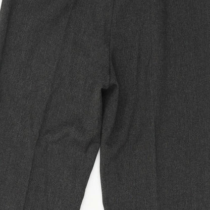 Zet Ka Moda Womens Grey   Cropped Trousers Size 14 L22 in
