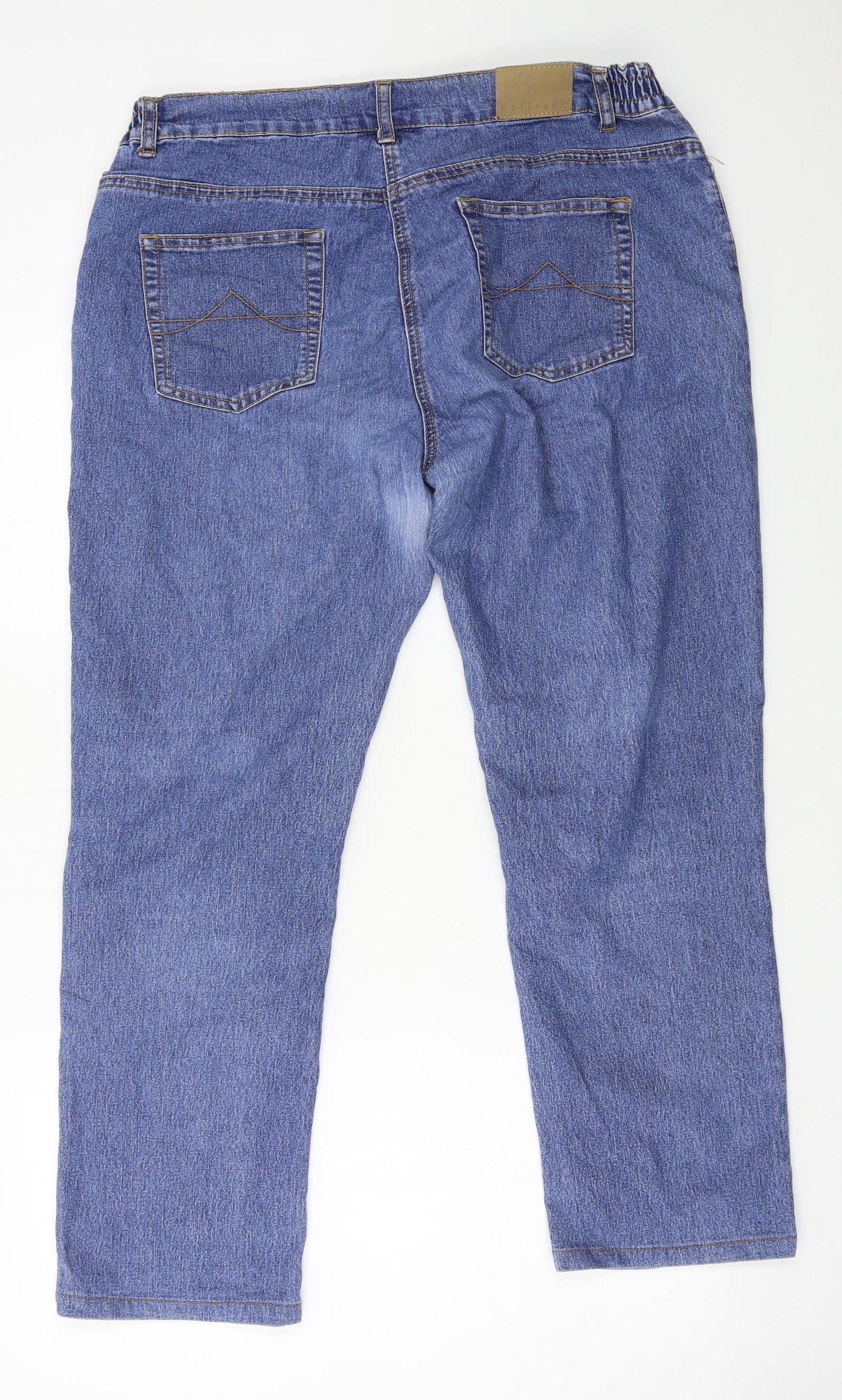 Cellbes Womens Blue  Denim Straight Jeans Size 36 in L26 in