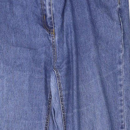 Cellbes Womens Blue  Denim Straight Jeans Size 36 in L26 in