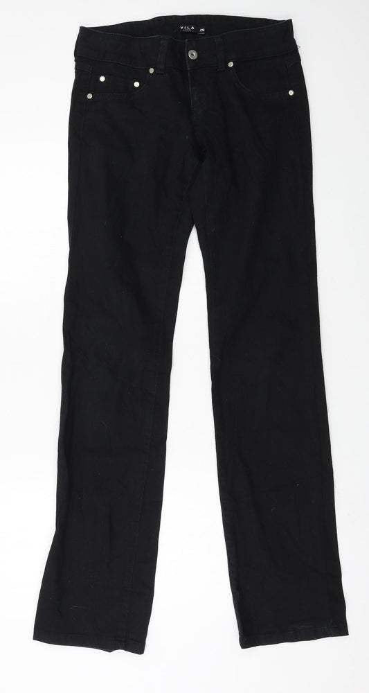 Womens UK Size 29 in VILA Regular Fit Straight Black Jeans