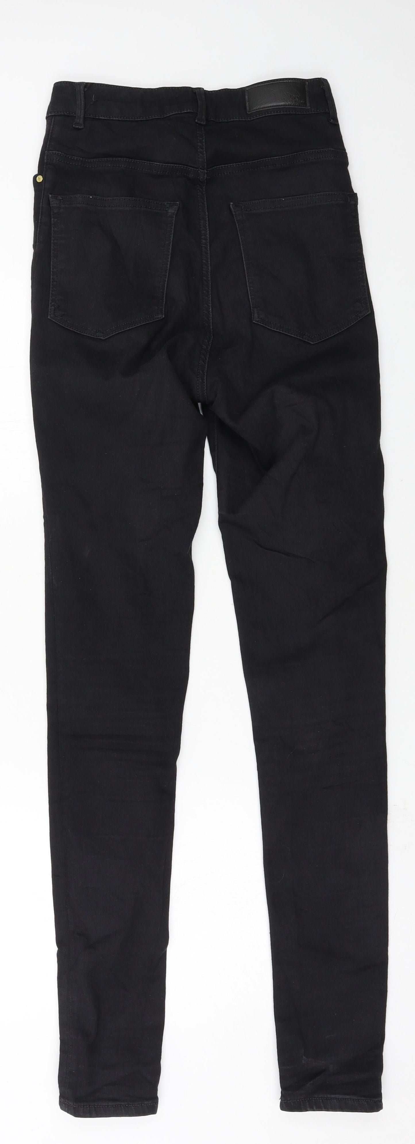 Never Denim Womens Black  Denim Skinny Jeans Size M L30 in