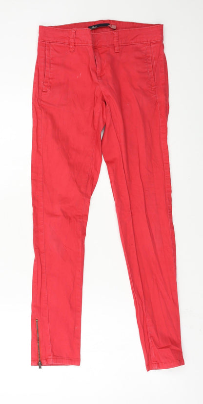 Slouse Womens Red   Capri Trousers Size XS L28 in