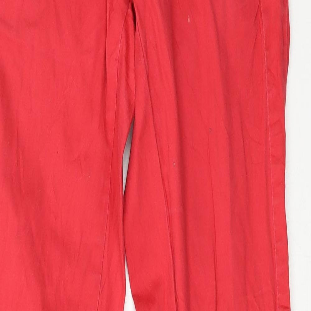 Slouse Womens Red   Capri Trousers Size XS L28 in
