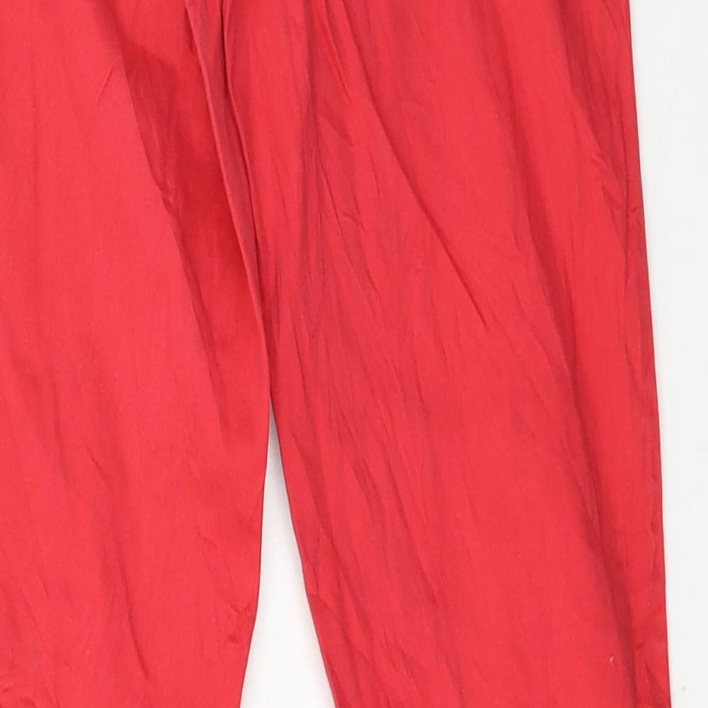 Slouse Womens Red   Capri Trousers Size XS L28 in