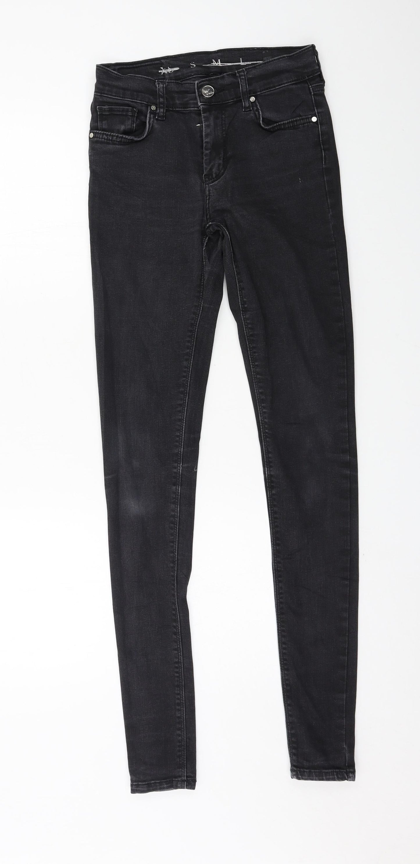 Never Denim Womens Grey  Denim Skinny Jeans Size S L31 in