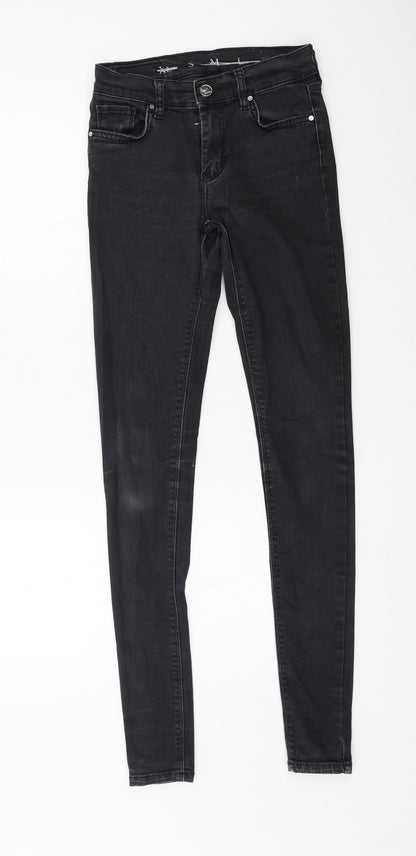 Never Denim Womens Grey  Denim Skinny Jeans Size S L31 in