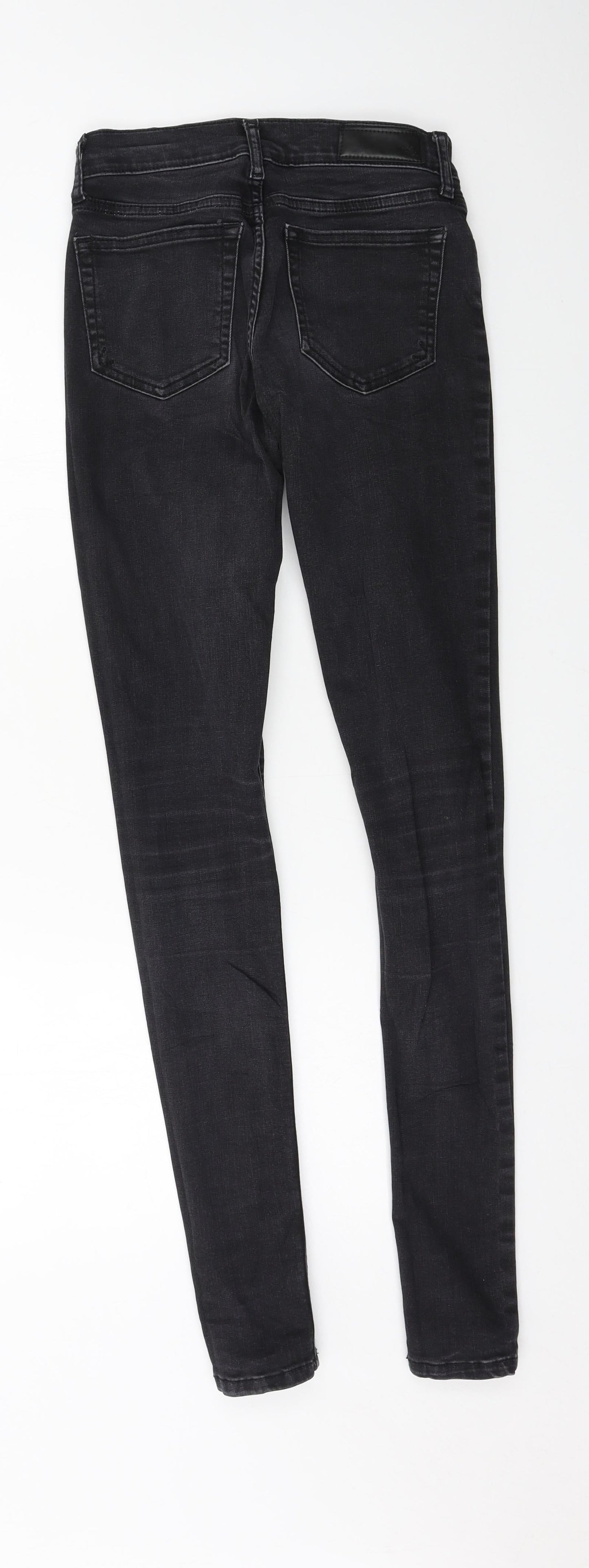 Never Denim Womens Grey  Denim Skinny Jeans Size S L31 in