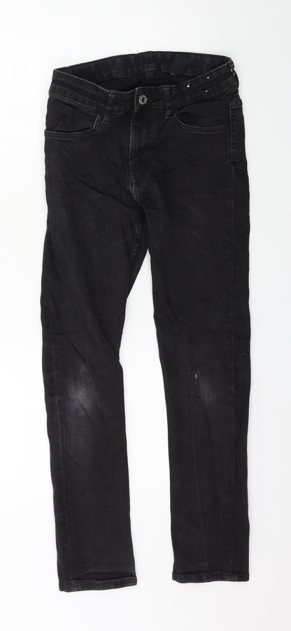 H&M Girls Black  Denim Skinny Jeans Size 11 Years