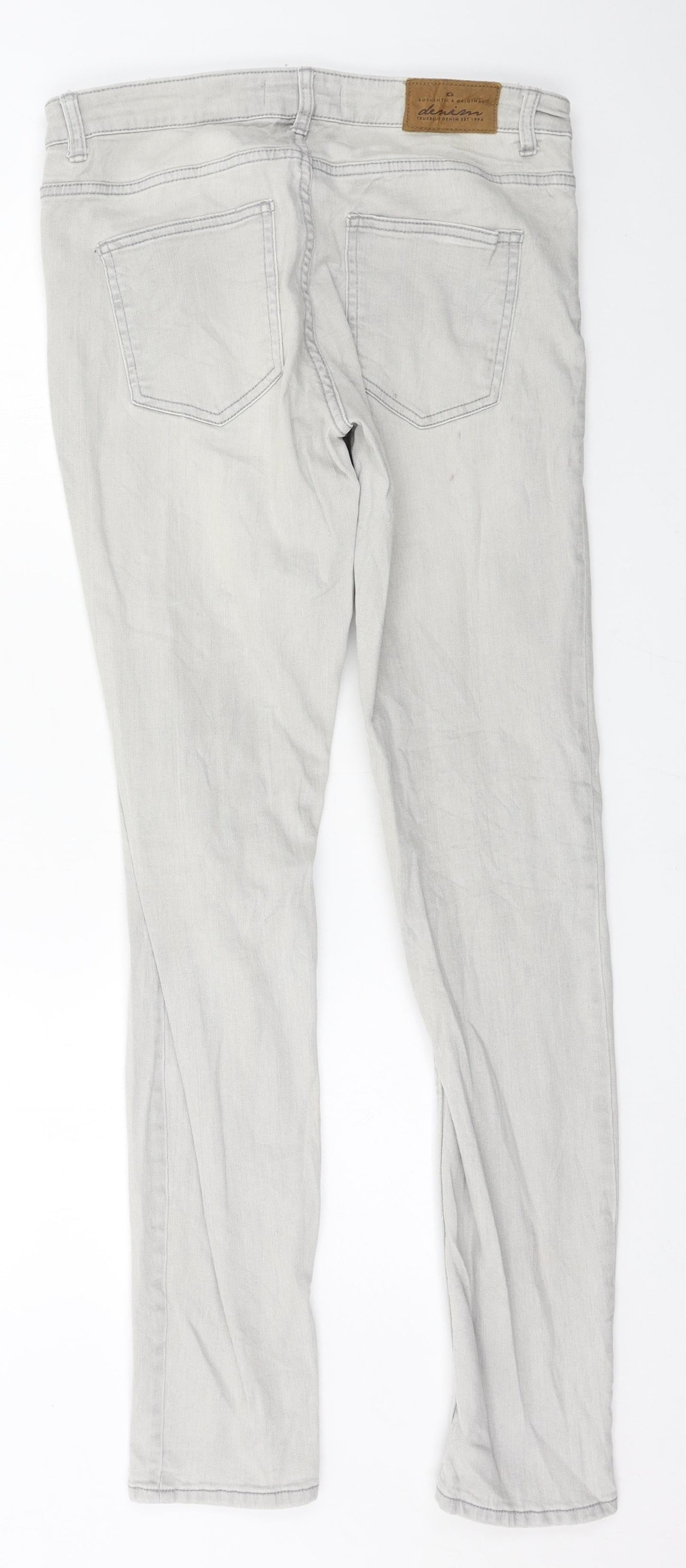 Womens UK Size 30 in Lindex Regular Fit Skinny Grey Jeans