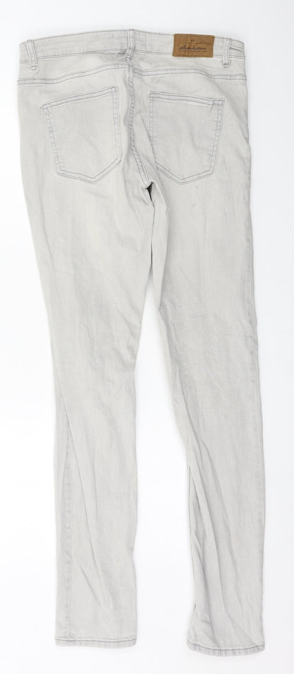 Womens UK Size 30 in Lindex Regular Fit Skinny Grey Jeans