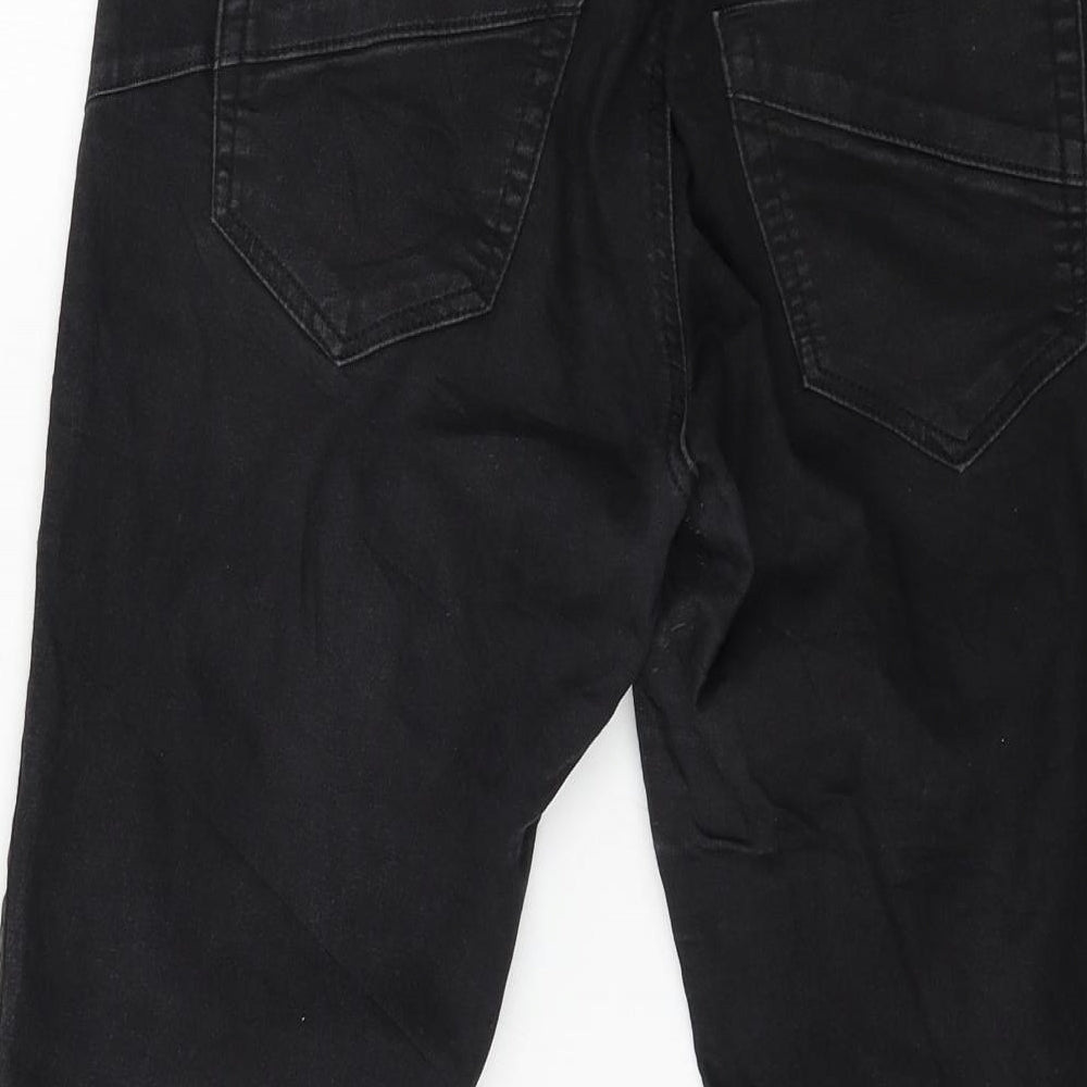 Imitz Womens Black  Denim Straight Jeans Size 10 L24 in