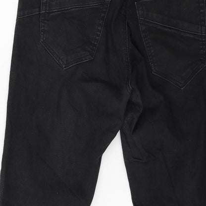 Imitz Womens Black  Denim Straight Jeans Size 10 L24 in