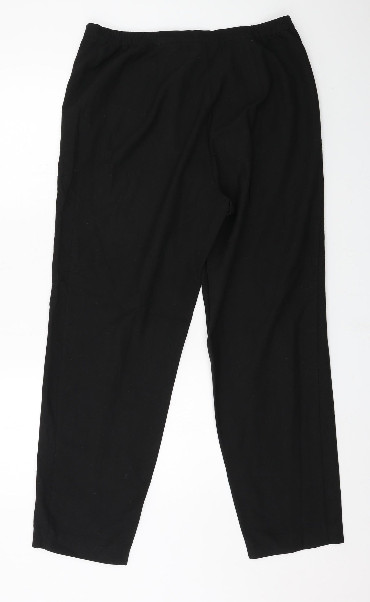 Womens UK Size 14 Debenhams Regular Fit  Black Trousers
