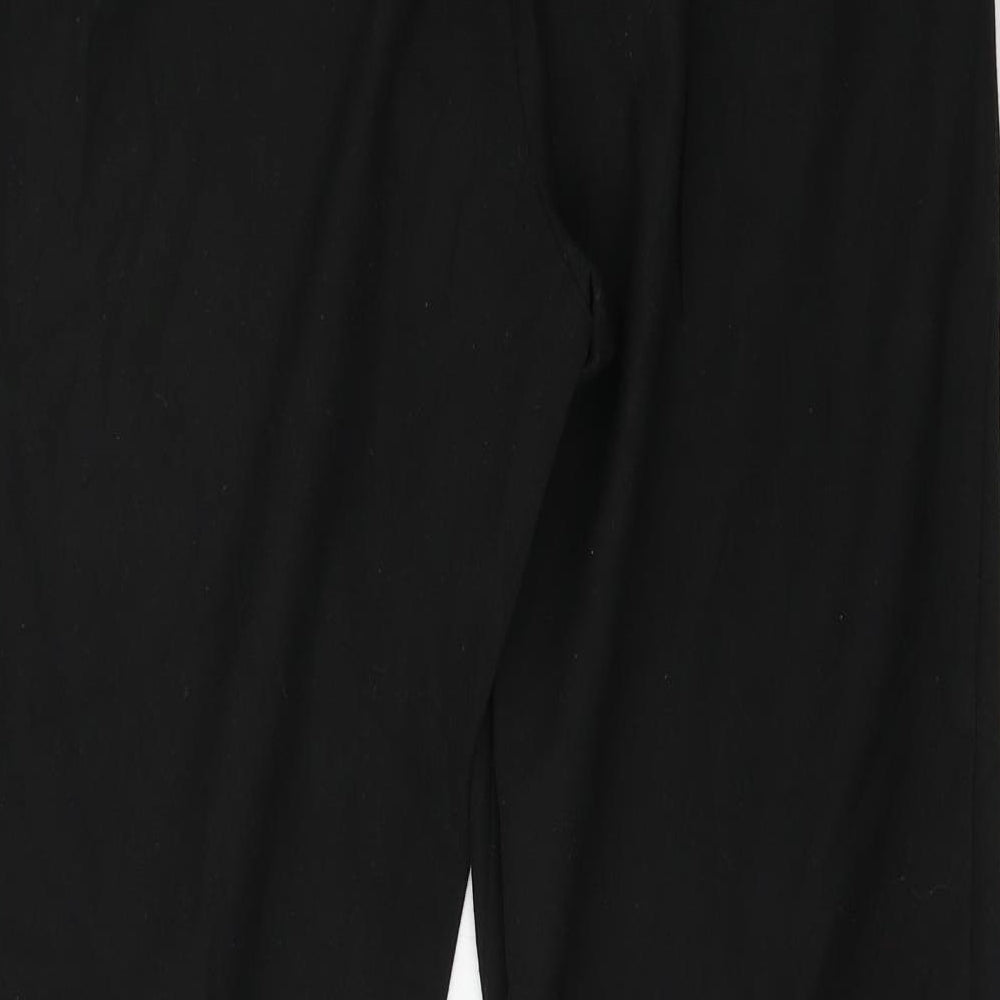 Womens UK Size 14 Debenhams Regular Fit  Black Trousers