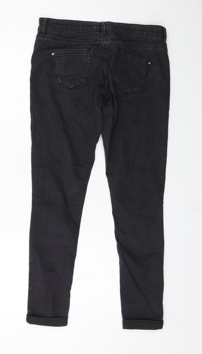 Topshop Womens Grey  Denim Skinny Jeans Size 30 in L28 in