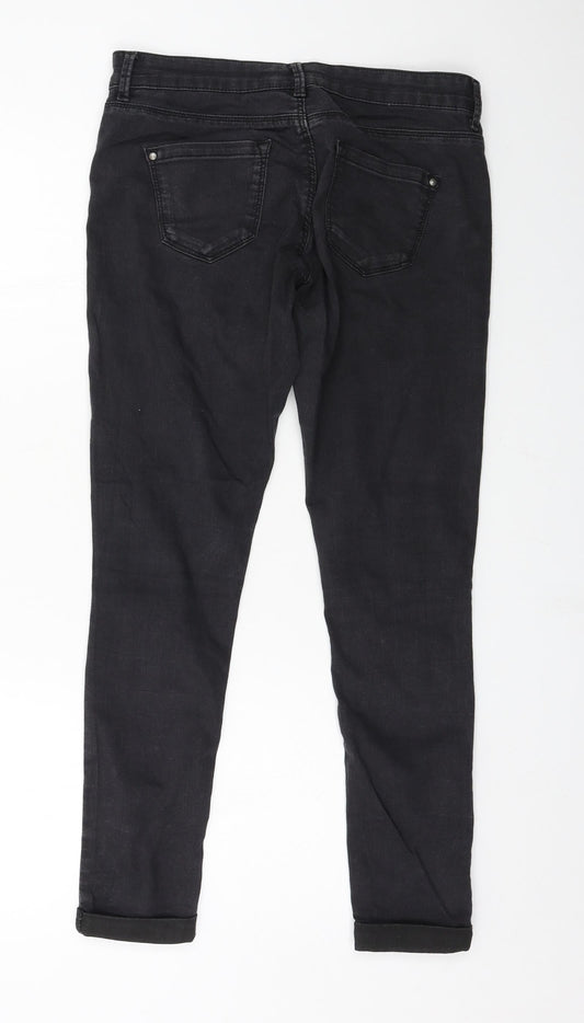 Topshop Womens Grey  Denim Skinny Jeans Size 30 in L28 in