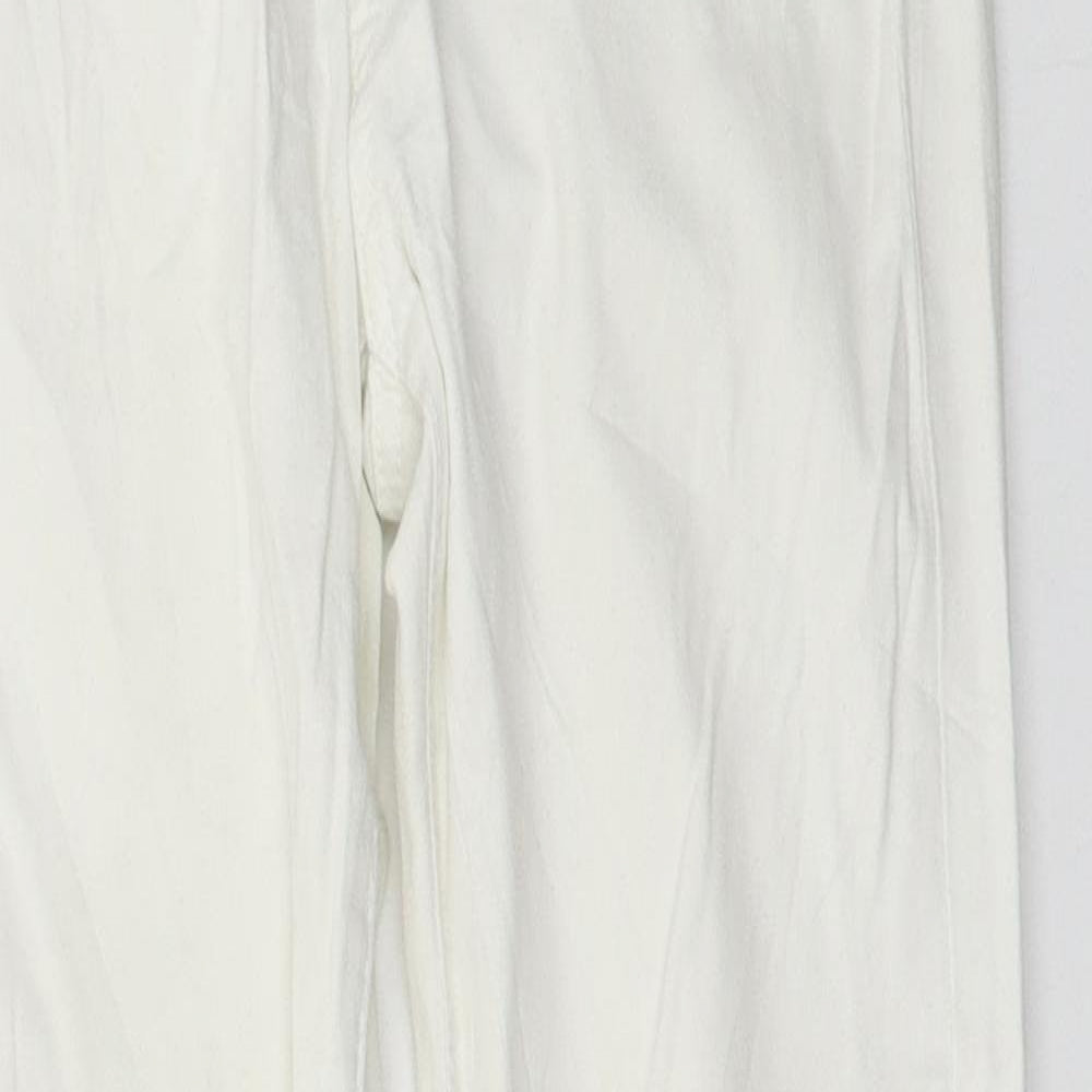 Womens UK Size 28 in Camaïeu Regular Fit Skinny White Jeans