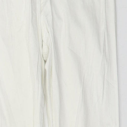 Womens UK Size 28 in Camaïeu Regular Fit Skinny White Jeans